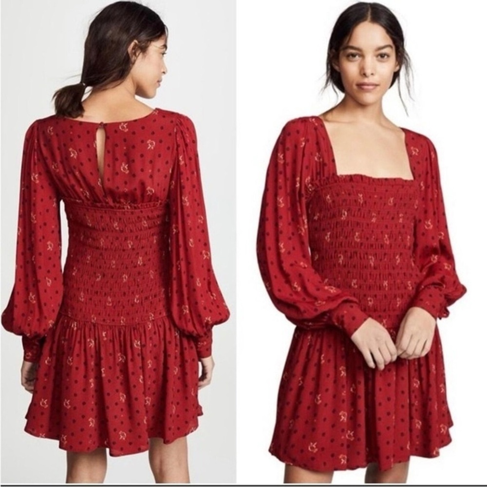 NWOT Free People Two Faces Printed Mini
